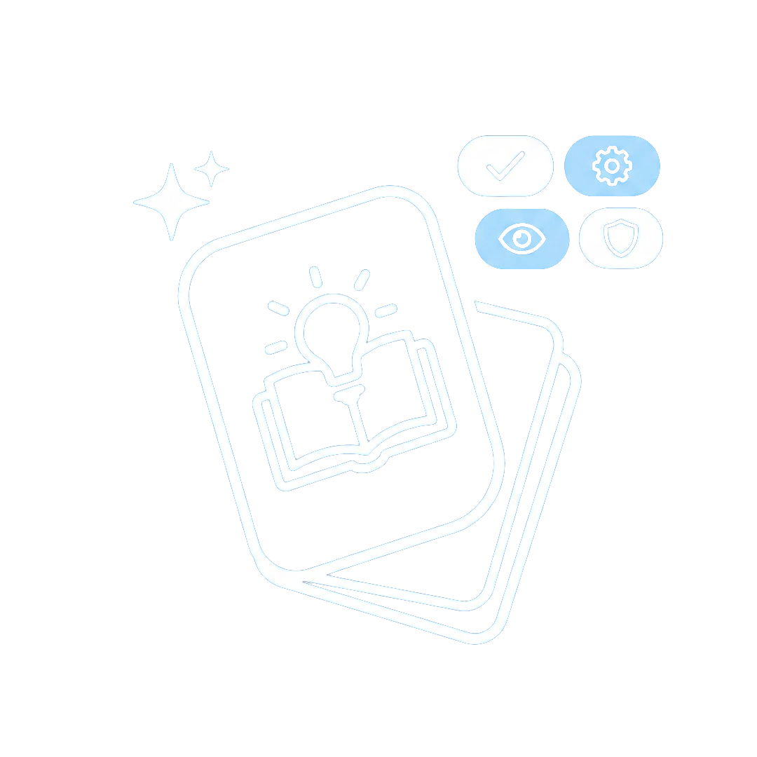 Mindko AI flashcards illustration
