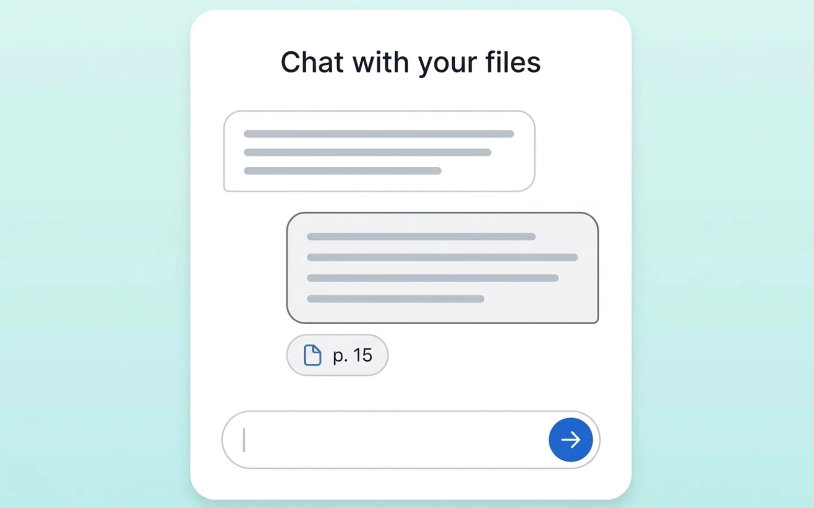 chatting with an uploaded PDF and getting cited answers