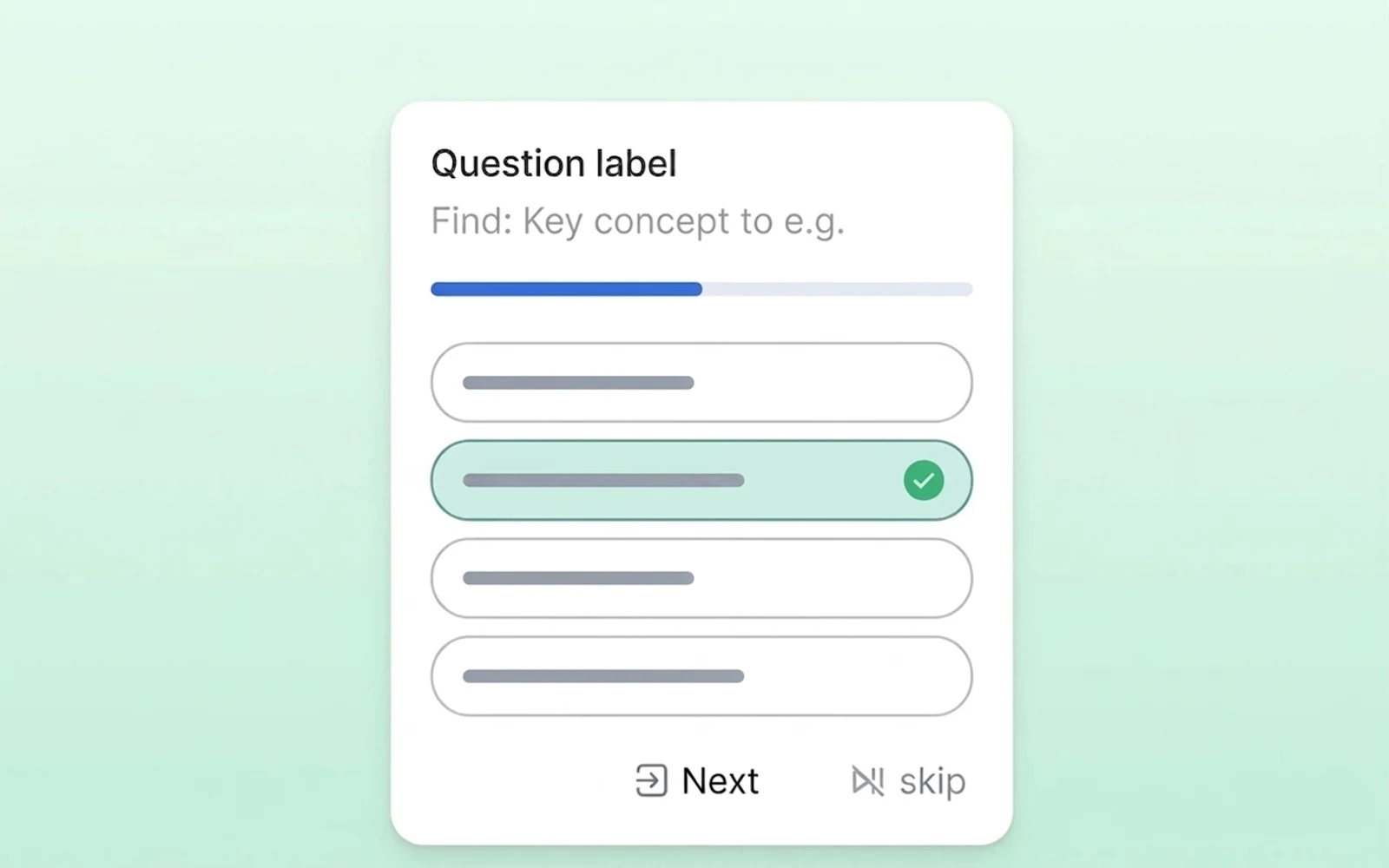 an AI quiz generated from uploaded material