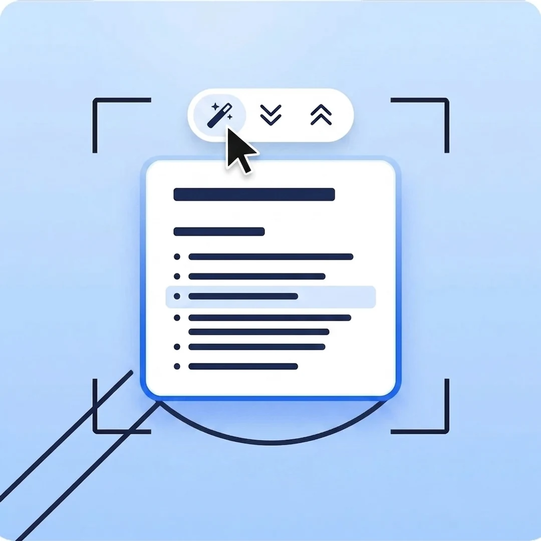 editing AI notes with rewrite, longer and shorter controls