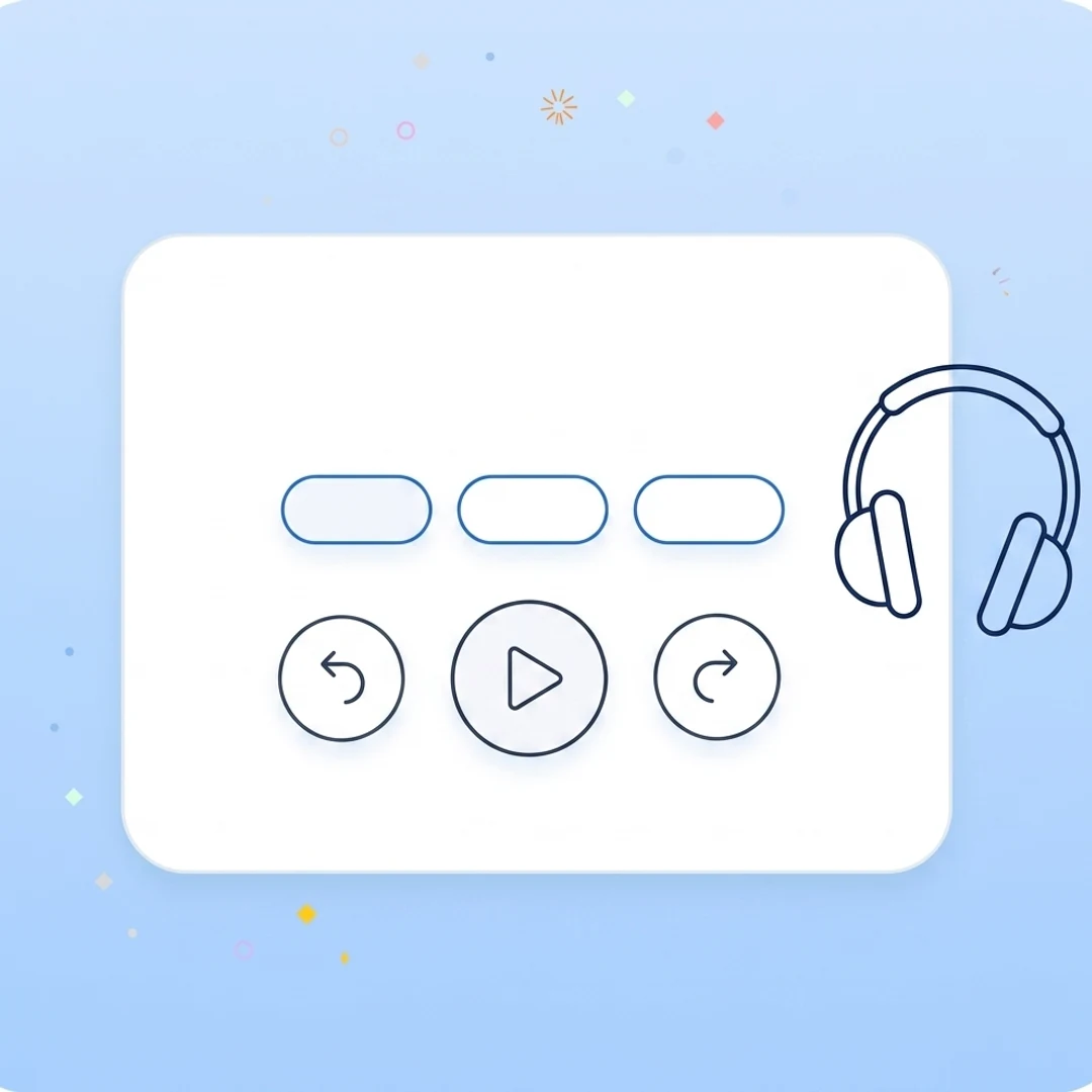 podcast playback speed and skip controls