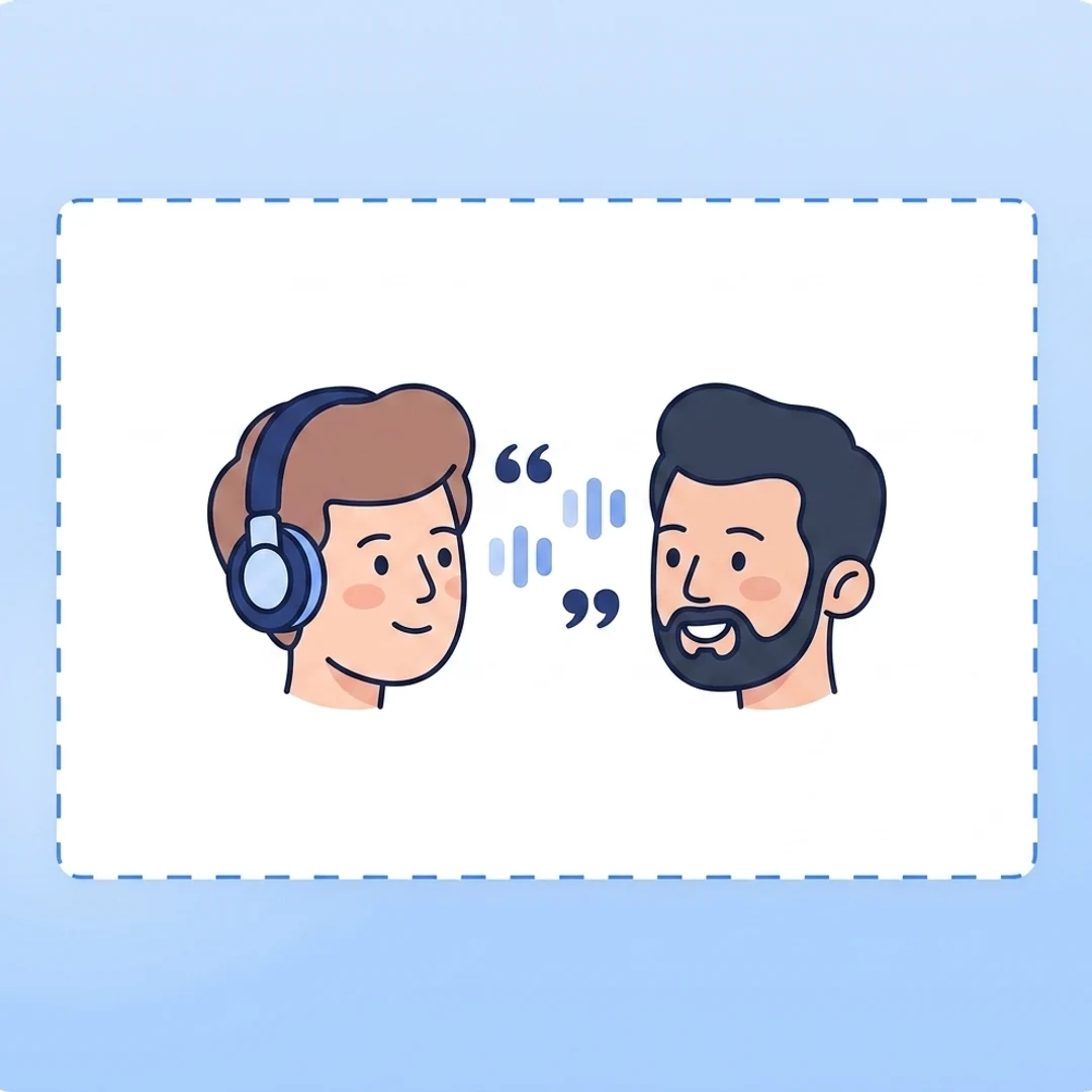 two AI hosts discussing a study topic